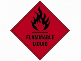 Scan Flammable Liquid SAV - 100 x 100mm £1.99